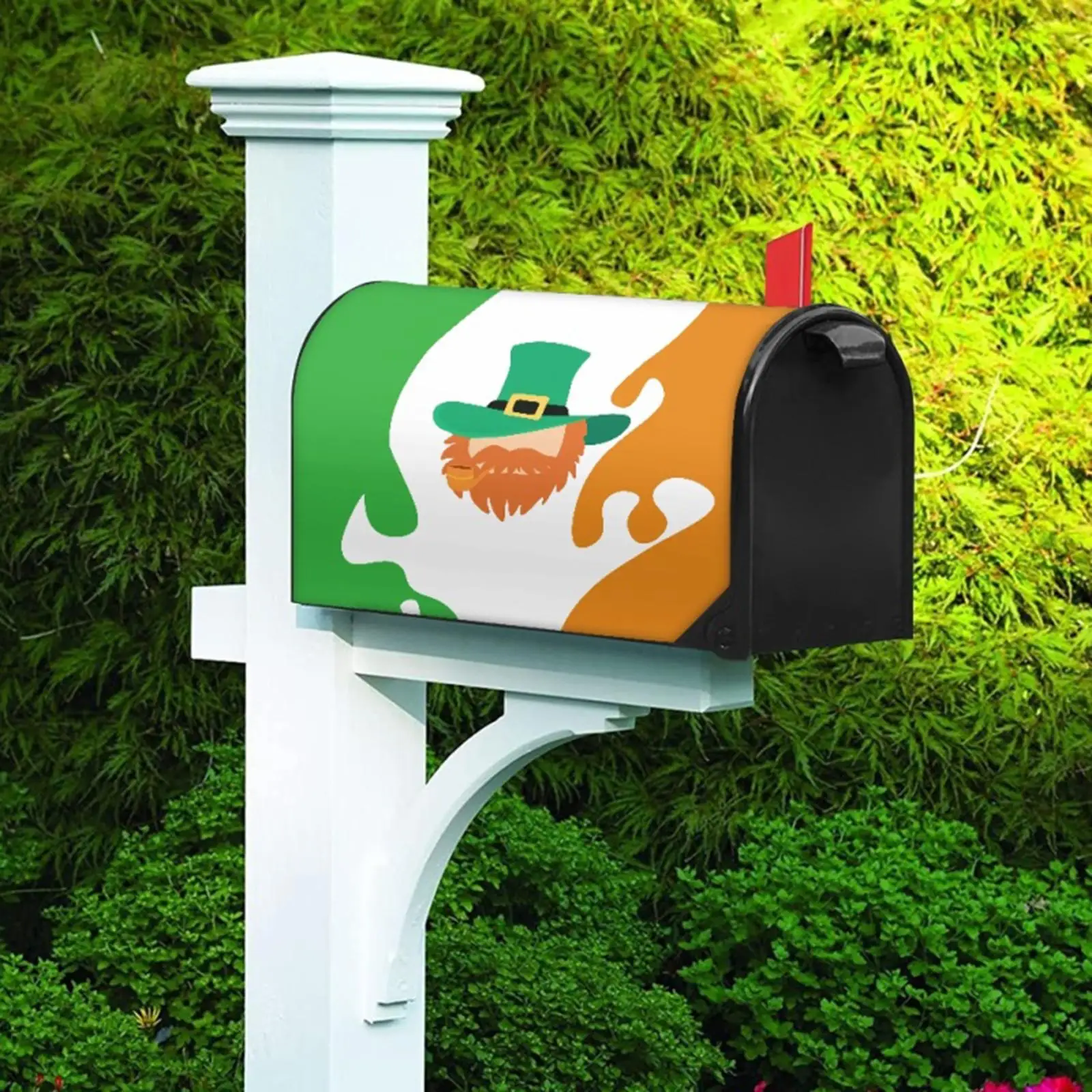 ST. Patrick`s Day Mailbox Cover Decorative Standard Size 21x18 in Letter Post