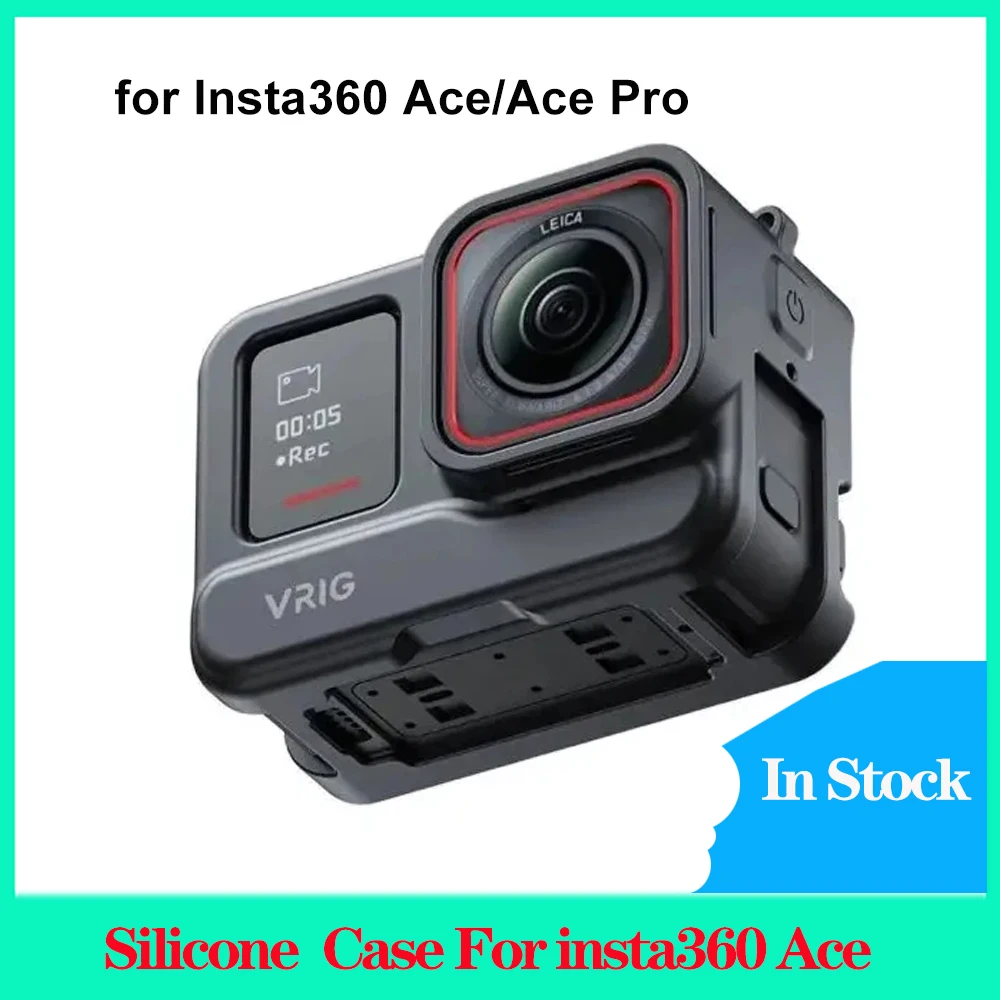 

Быстросъемная пластина VRIG, зажим, адаптер, Монтажная пластина для Insta360 Ace/Ace Pro экшн-камеры, штатив, силиконовая защитная крышка, клетка