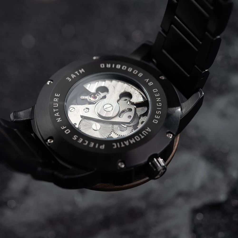 Automatic Mechanical Watch BOBO BIRD New Top Business Men Wooden Wristwatch Unique Engraved Watches Christmas Gift Box