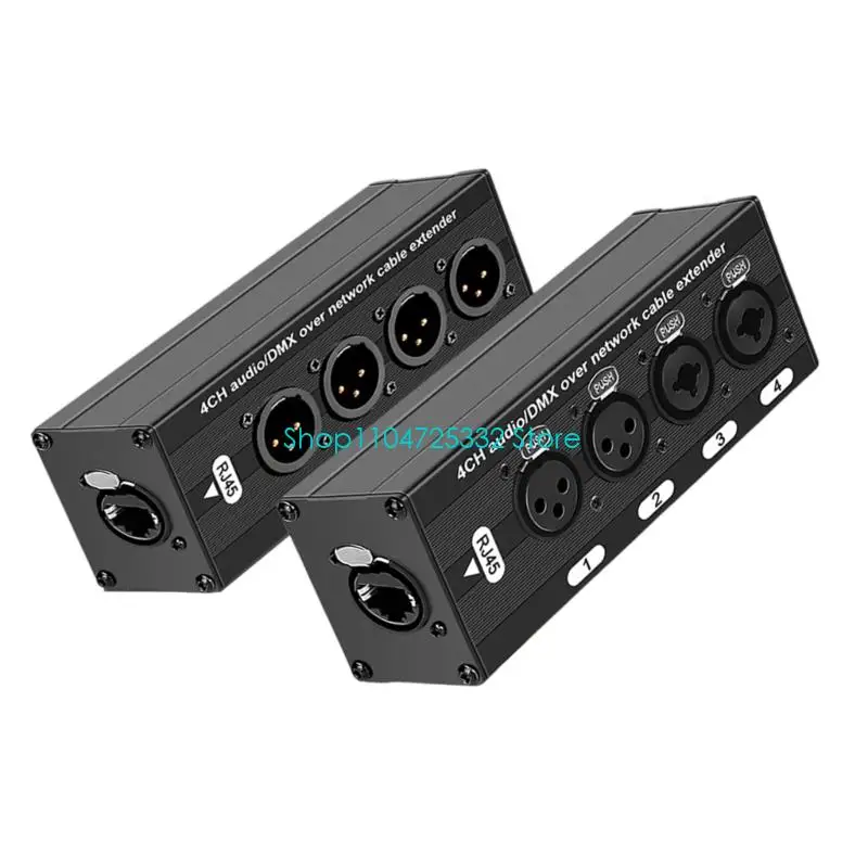 P5EA 플러그 플레이 RJ45 4 XLR 어댑터로 드라이브 없이 Auditoy 비디오 시스템에 쉽게 설치할 수 있음