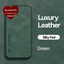 Luxury Leather Magnetic Car Holder Phone Case for Realme C85 Pro (Black Green)