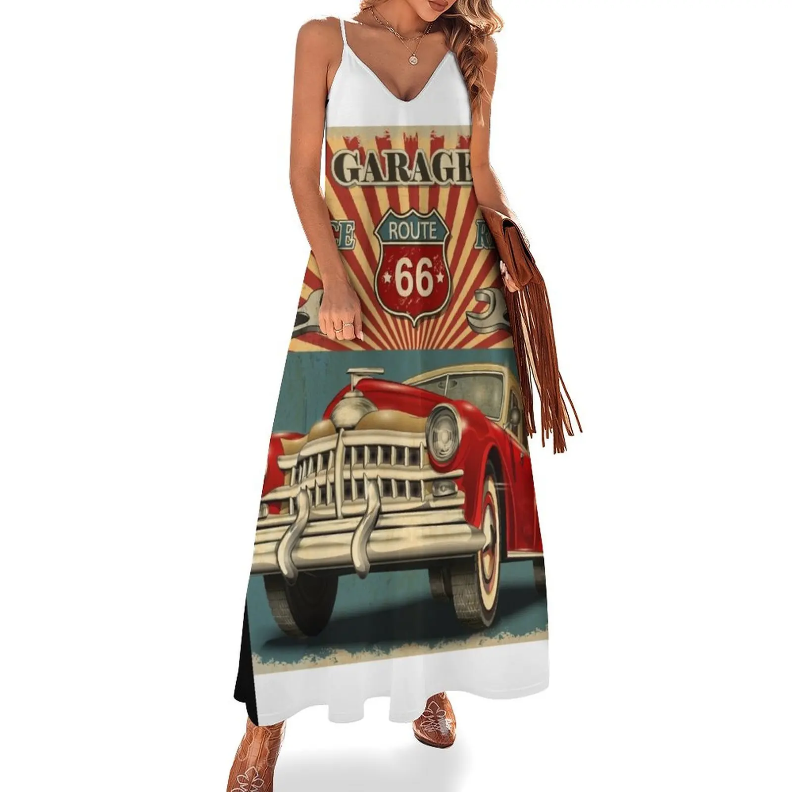 

Retro Route 66 Sleeveless Dress prom dresses 2024 dress summer 2024 women