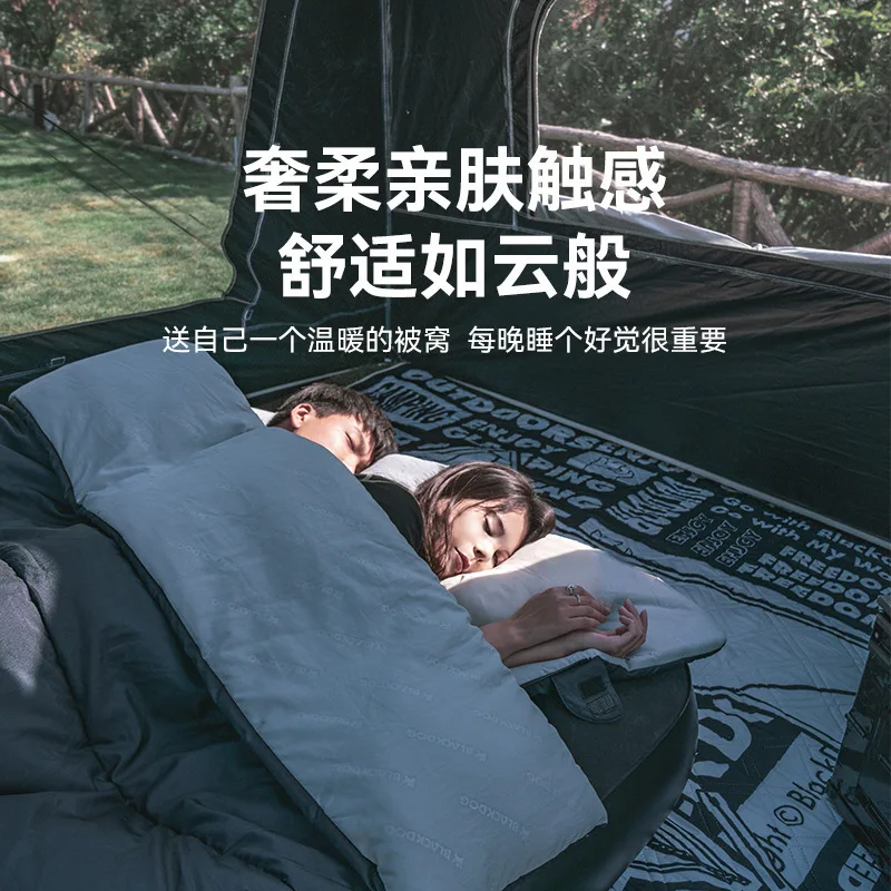 Natuehike&Blackdog Outdoor Camping Envelope Sleeping Bag Adult Warm Down Cotton Sleeping Bag