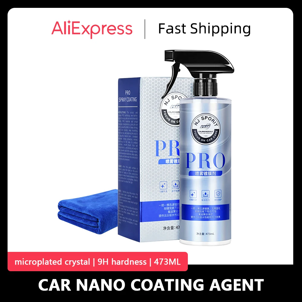 CarNanoCoatingAgentSprayCarAccessories9HHardnessDetailing