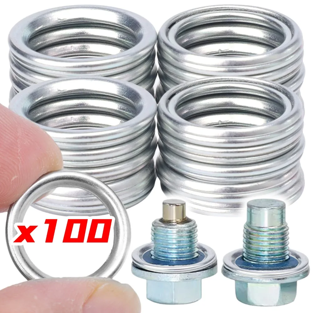 Car Oil Drain Gasket Transmission Oil Pan Screw Bolt Sealing Washer Engine Part MD050317 for Hyundai Kia Volvo Mitsubishi Motors