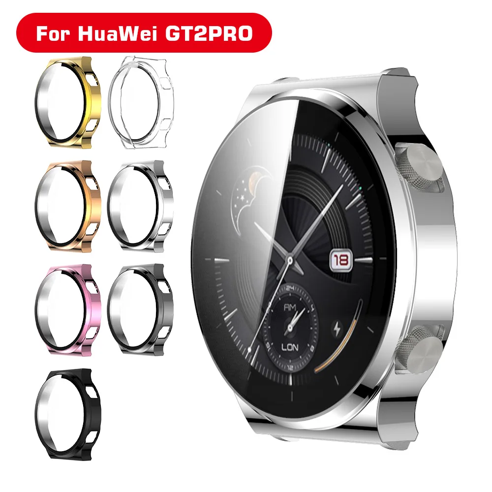 Premium Full-Coverage Electroplated Case with Built-in Tempered Glass Screen Protector (Touch Sensitive)