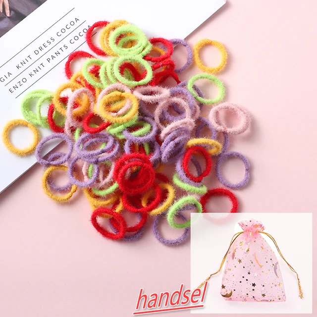 100PCS/Set Girl Hair Ring Children Ponytail Elastic rubber band hair band Hair Accessories girl Headband Scrunchie Headdress Set 100pcs-22