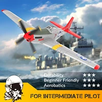 Upgrade Volantex P51D Red Mustang Airplane One-key Aerobatic 4-Ch RC Plane  Aircraft  W/Xpilot Stabilization System (761-5 ) 2