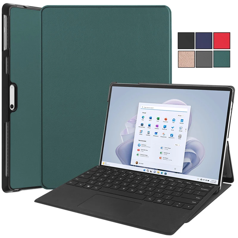 Per Microsoft Surface Pro 9 Pro9 Custodia In Pelle Pu Flip Stand Cover Posteriore Rigida Per Pc Per Funda Microsoft Surface Pro 9 Custodia Per Tablet 