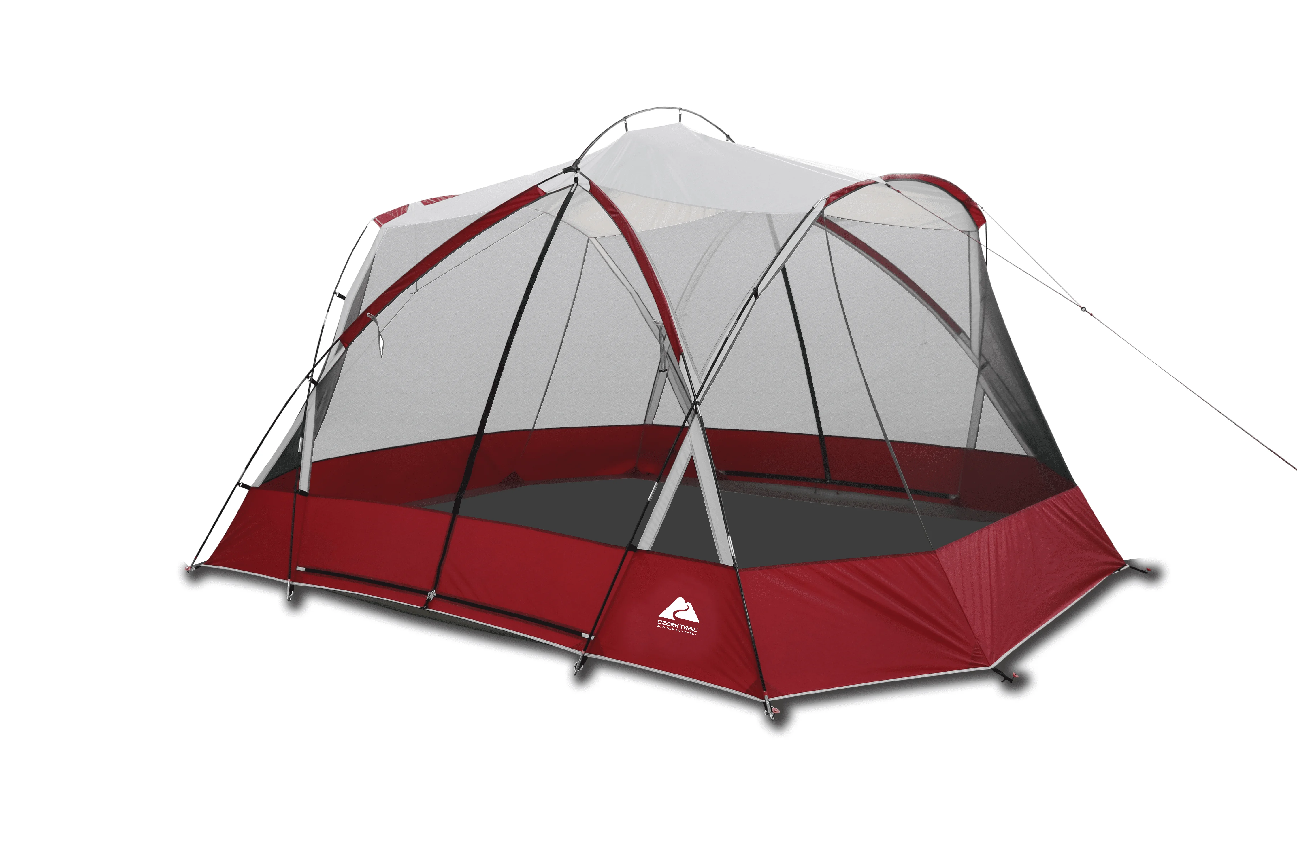 

13' x 11' x 84" Screen House Tent with Two Large Entrances, Red, 16.7 lbs. caravan camping camping equipment camping tent