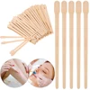 100PCS Woman Wooden Hair Removal Stick Disposable Depilation Spatula Wax Sticks Wood Face Eyebrows Waxing Spatula Beauty Tool 1