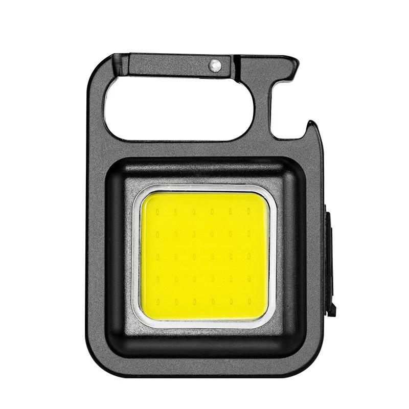 Mini LED Flashlight Keychain Multifunctional Portable COB Camping Lamps USB Charging Work Lights Outdoor Fishing Hiking Lanterna