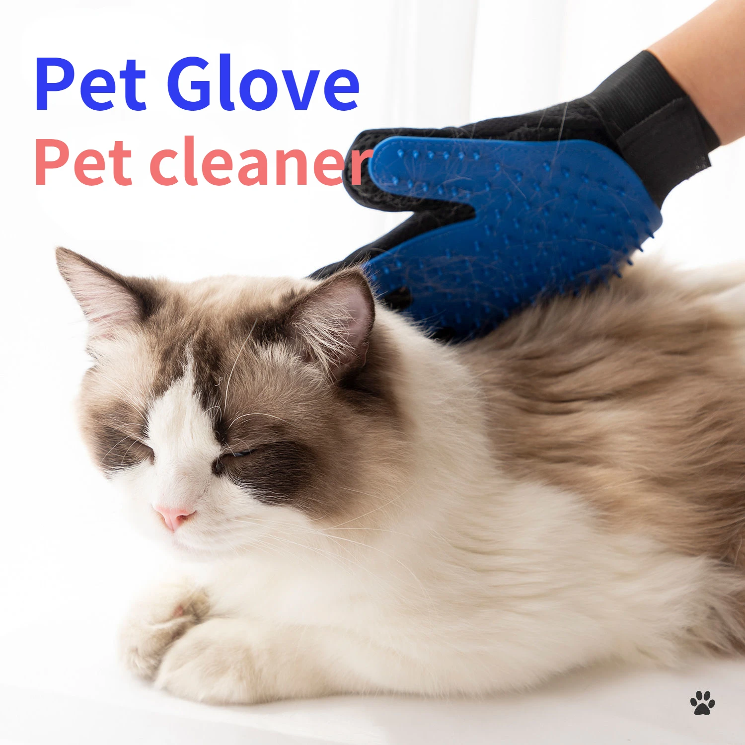 Pet Glove Cat Grooming   Hair Deshedding Brush Remover  For Animal s Dog Comb for s Bath Clean Massage 1 pair pet glove cat grooming glove for cat hair deshedding brush gloves cats wool glovees for animals bath clean massage comb