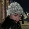 Creative Reflective Beanies Hat for WomenFashion Knitted Street Hats Night Fantasy Shining Skullies Cap for Men Warmer Bonnet 2