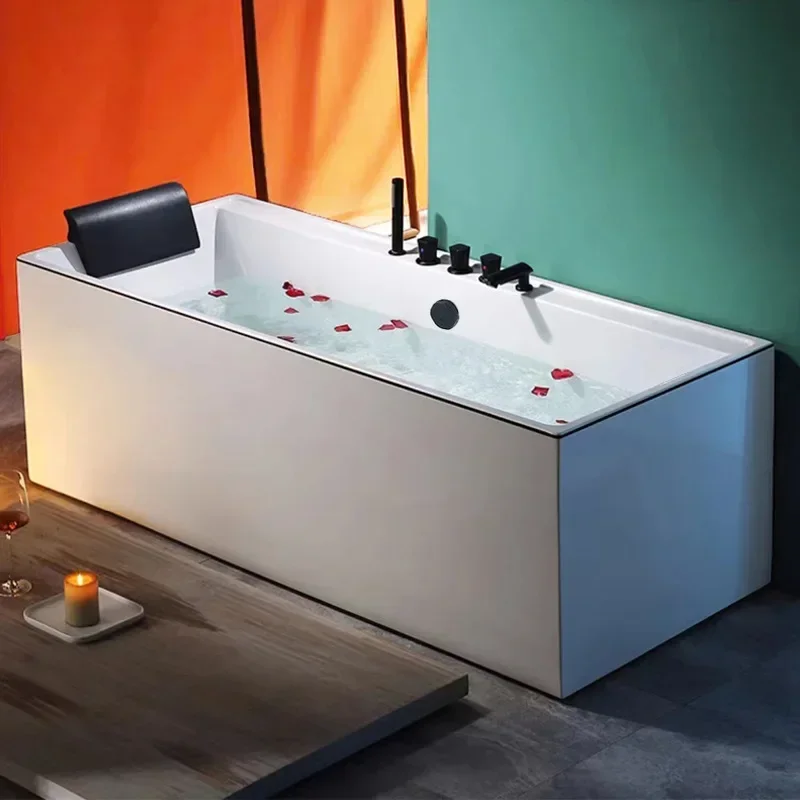 Bathroom furniture Surfing Jacuzzi, acrylic small apartment bath household seamless day freestanding square