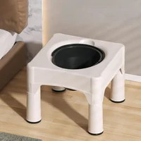 Stable Non-Slip Adult Commode, Portable Toilet Seat Stool, Household Elderly Women Aid, Indoor Use, Non-Slip Commode 1