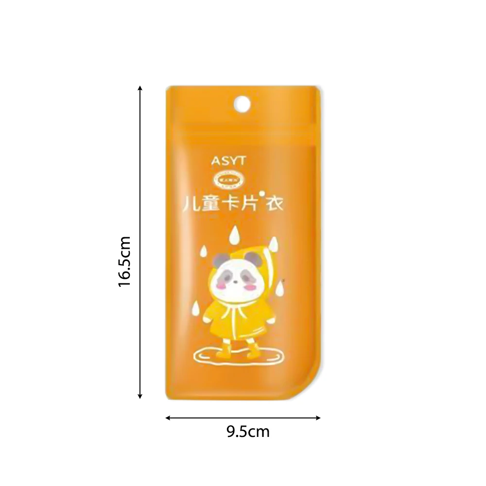 Creative Vacuum Compression Kids Raincoat Travel Card Packaging One-Piece Raincoat Waterproof Durable Reusable Poncho Outdoor raincoat poncho