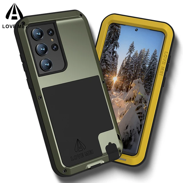 Original Luphie Metal Armor For Samsung Galaxy S23 Ultra Case Military  Shockproof Rubber Full Rugged Cover