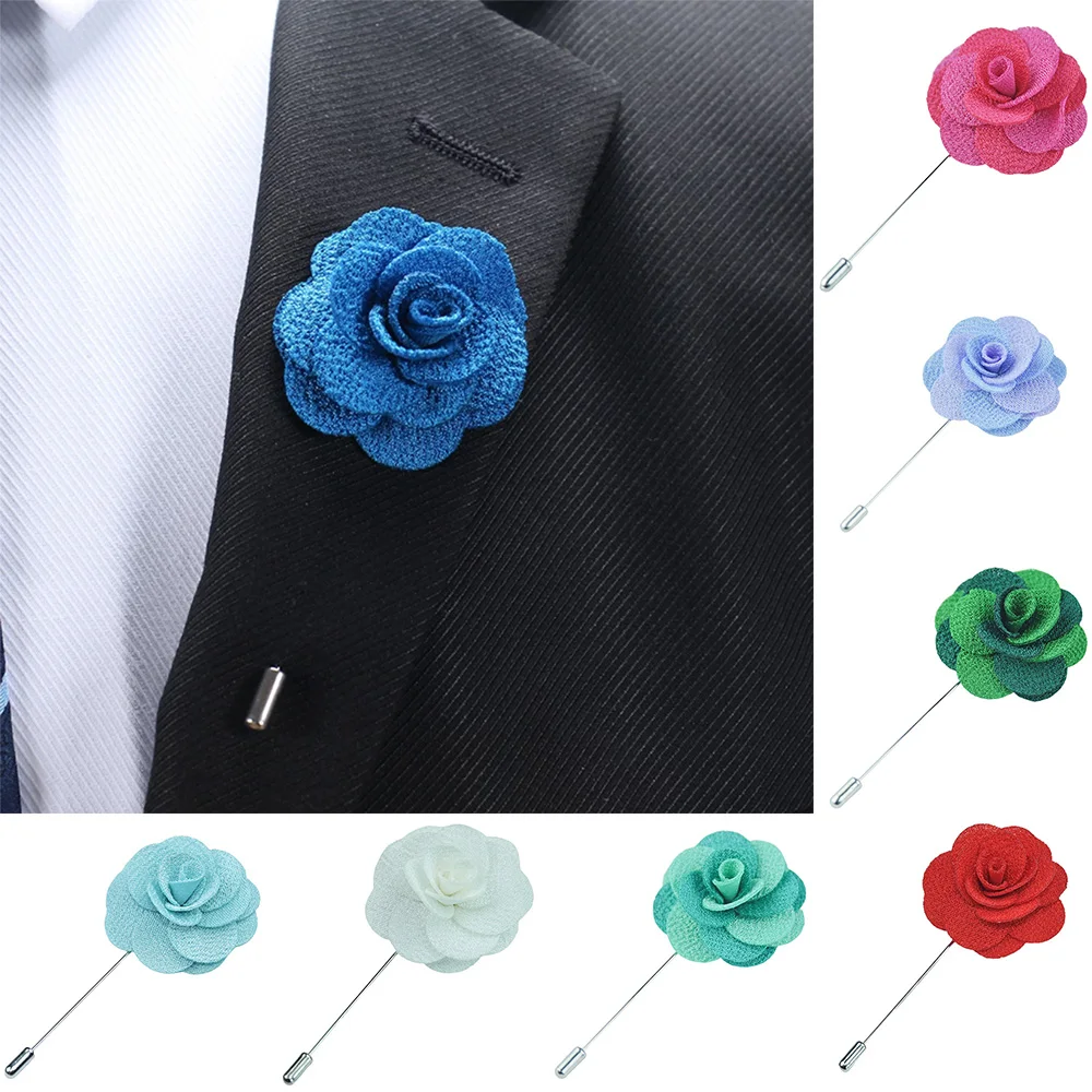 Burgundy Wedding Lapel Flower , Rose Lapel Pins Men , Mens Flower Lapel , Boutonniere  Pin. Gold Men Suit Buttonhole , Bulk Lapel Pin Set Of 