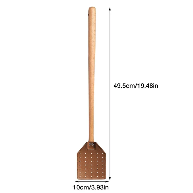 Fly Swatter Bees Swatters For Living Room Indoor Bees Mosquito Swatters Telescopic Leather Fly Swatting Tool Home Flyswatter