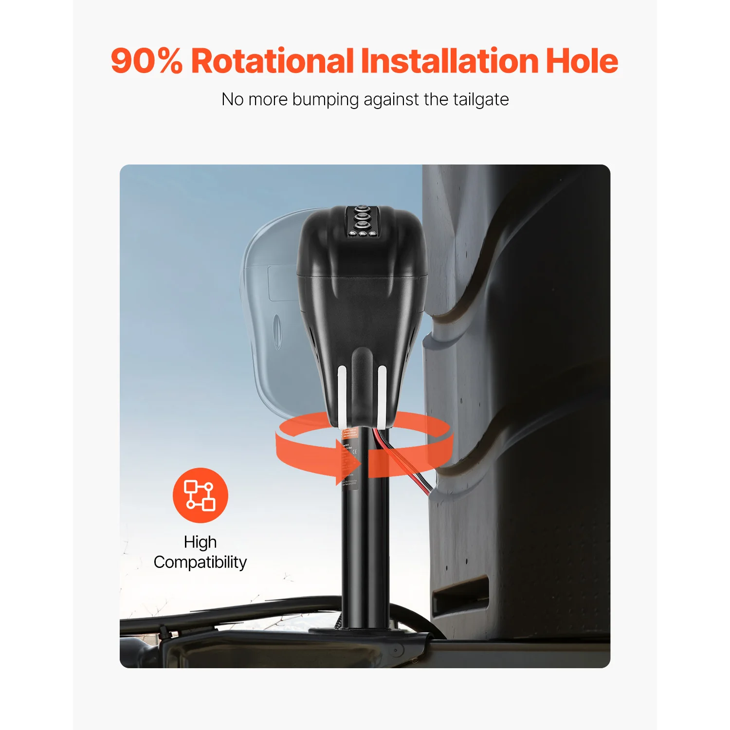 SucceBuy 3500 lbs Electric Trailer Jack 9.5"-26.3" Lift with 2 Way Connector & Memory Function RV Power Tongue Jack for Campers