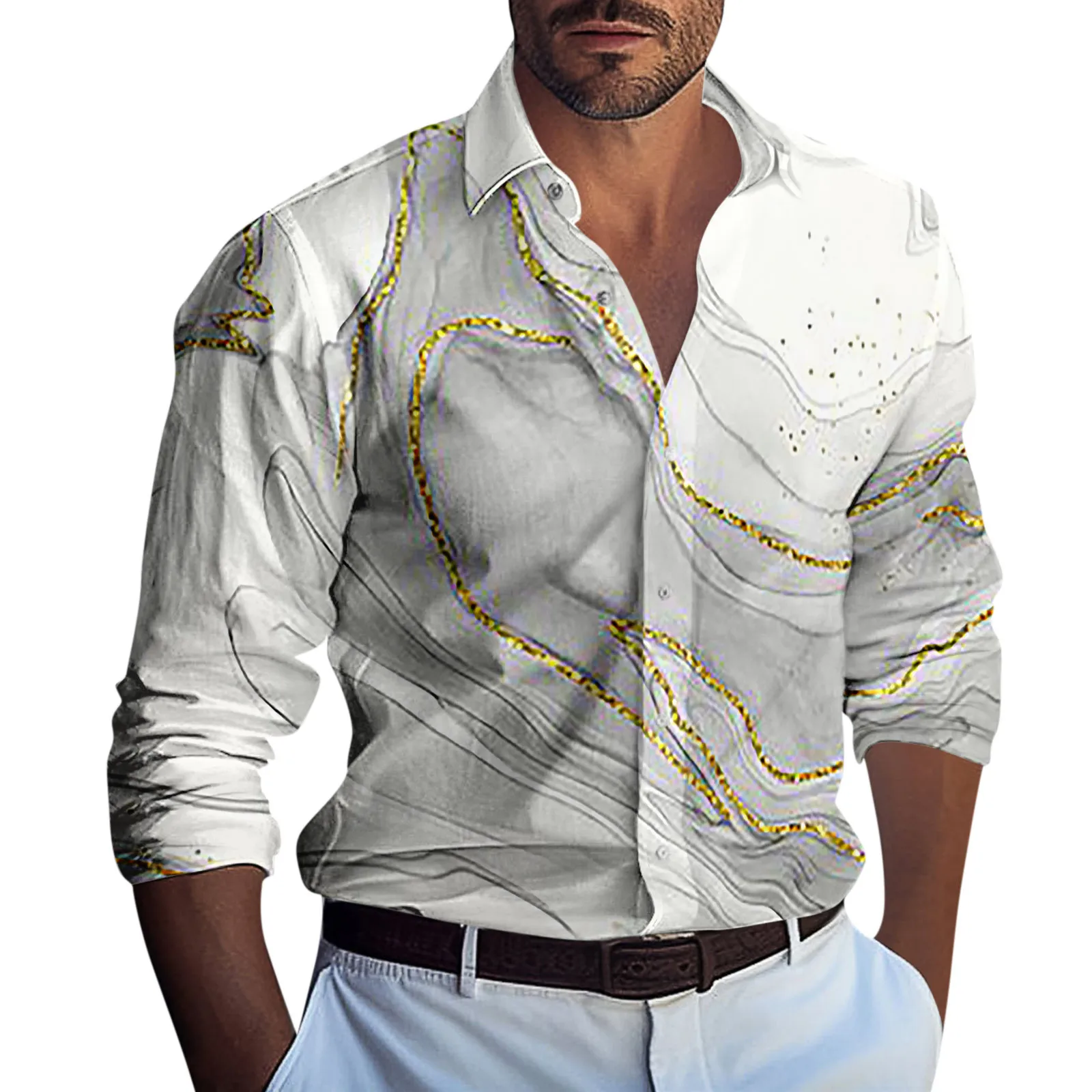 

Fashion Shirt Stripe Color Geometric Designer Design New Popular Element Casual Outdoor Party Soft And Comfortable Material 2023