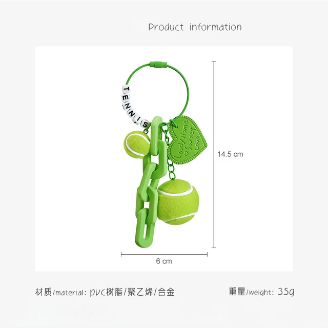 Portachiavi A Forma Di Pallina Da Ping Pong - Regalo Divertente Per Amanti Del Tennis Tavolo