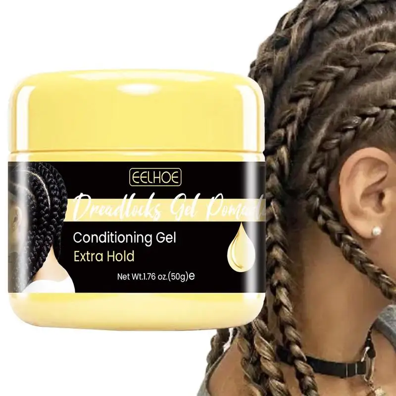

50g Hair Braiding Gel Styling Waxes Cream Long Lasting Twist Strong Hold Pomade Anti-Frizz Beauty Care Dreadlocks Styling Wax