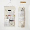 Cotton Hanging Storage Bag Waterproof Hanging Organizer Living Room Bathroom Kitchen Home Fabric Wall Closet Organizer 1
