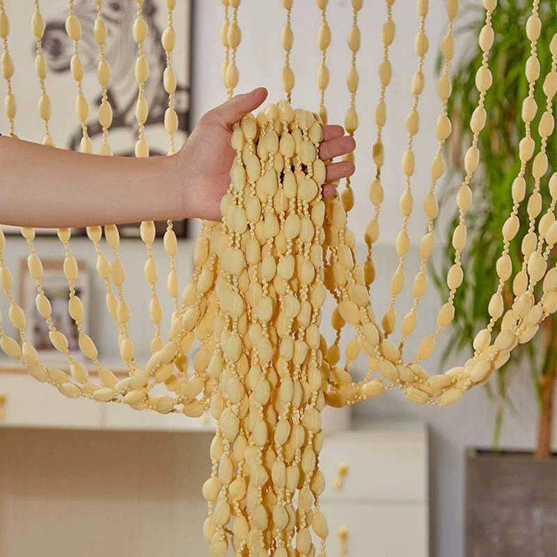 Beaded Curtain 1*2M String Curtain Door Curtain Bead Thread Tassel Window Wall Panel Room Divider Doorway Home Wedding Decor Party Acc