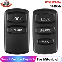 KEYECU 314MHz FCC ID: HYQ12ABA สำหรับมิตซูบิชิ อีคลิปส์ กาแลนท์ 1999 2000 2001 2/3 ปุ่มโฟบรีโมทคอนโทรลกุญแจรถ