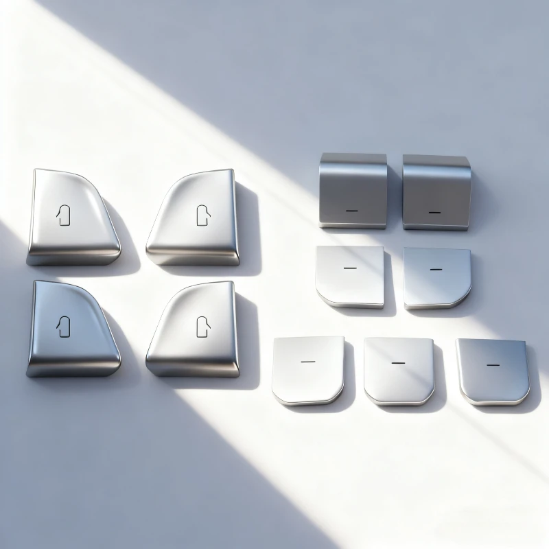 테슬라 모델 Y 주니퍼 모델 3 하이랜드 도어 오픈 버튼 커버 트림 프로텍터 데칼 자동차 액세서리를위한 창 버튼 스티커