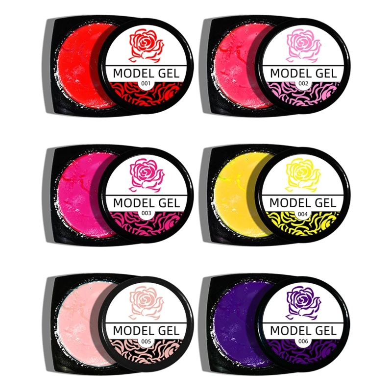 12 Colors/Set 3D Carved Gel Drawing Gel Polish Soak Off
