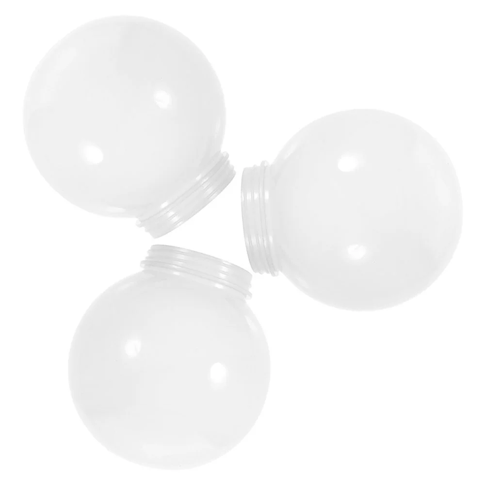 

3 Pcs Chandelier Lamp Shades Lampshade Acrylic Globe Ball Accessories Modern Street Cover White