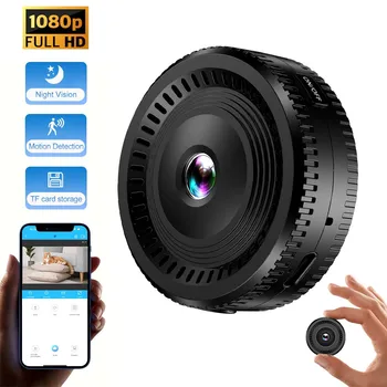 Mini telecamera Wifi DH Visualizzazione notturna Obiettivo wireless 180 °   Telecamera digitale video di rete di sicurezza domestica magnetica IP per interni ed esterni