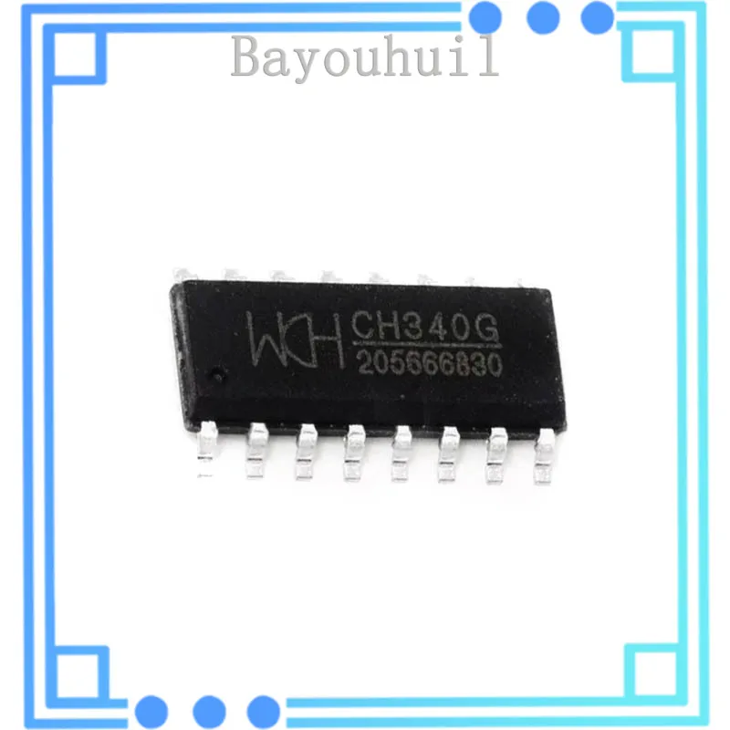 

10PCS CH340G SOP-16 New and original IC Chip Integrated Circuit CH340G