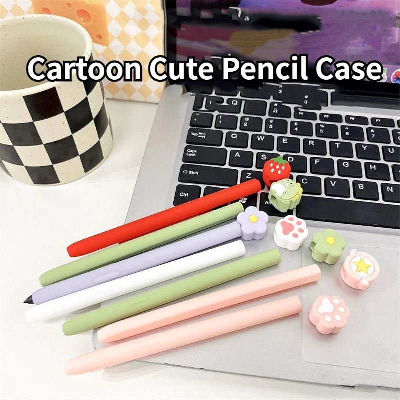 Per Samsung Galaxy Tab S9 Fe + S9 Ultra S9 Plus S9 S6 Lite S7 Fe S8 Ultra Cartoon Cute Pencil Case Tablet Touch Stylus Pen Cover