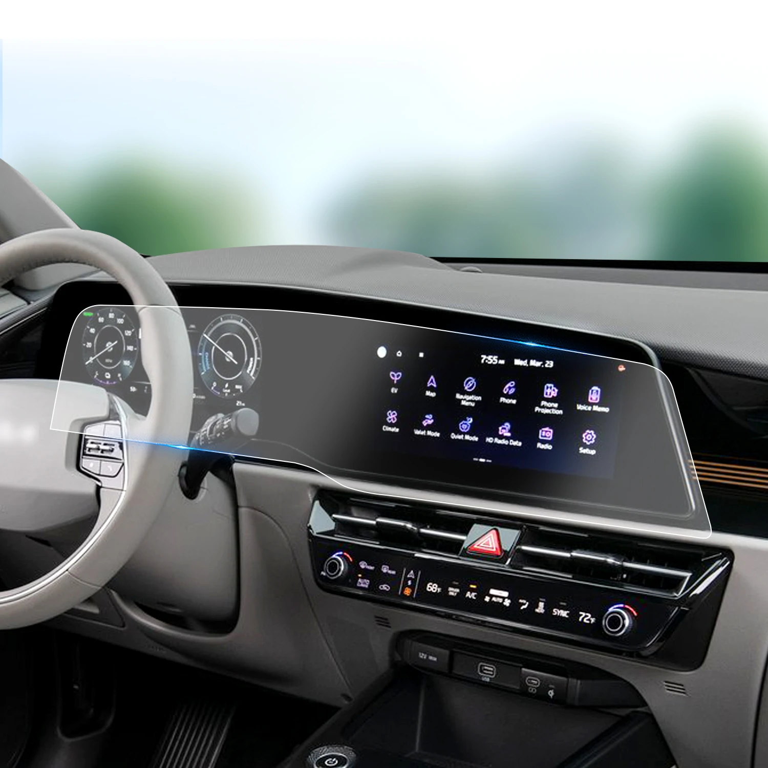 Protection Verre Trempé 9H Pour GPS Kia Ceed/Proceed 2013-2017 - 7 Pouces