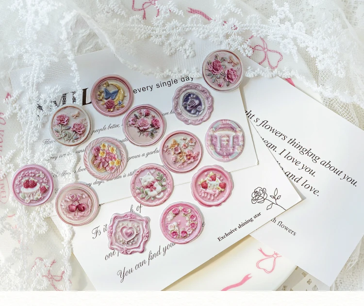 15 Stück kreisförmige Tropf-Aufkleber-Set, Aufkleber, Etiketten, dekoratives Scrapbooking, handgefertigt, Diy-Tagebuch, Album, Bastelbedarf – Detail 14