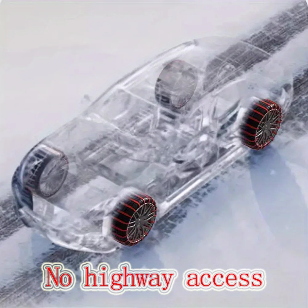 Universal Car Anti-Skid Snow Tire Chains, Not Damaging Tires, For Sedan, SUV, Van, Truck, Suitable For Winter Snowy Road