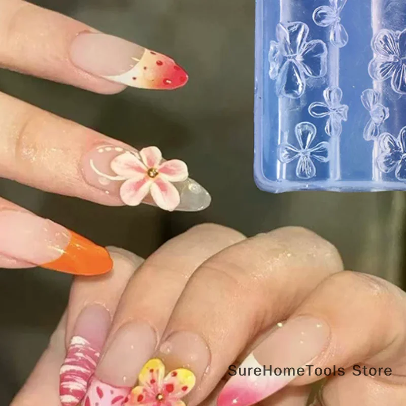 Silicone Nail Mold 3D Tulip Flower Template - DIY Nail Art Decorations Stereoscopic Manicure Tool for Nail Art Enthusiasts