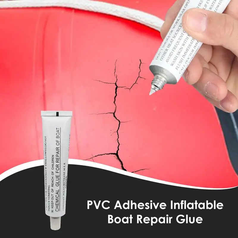 Inflatable Boat Glue 30ml PVC Glue for Inflatable Boat Repair Bonding Supplies for Paddle Kayak Air Cushion Patch