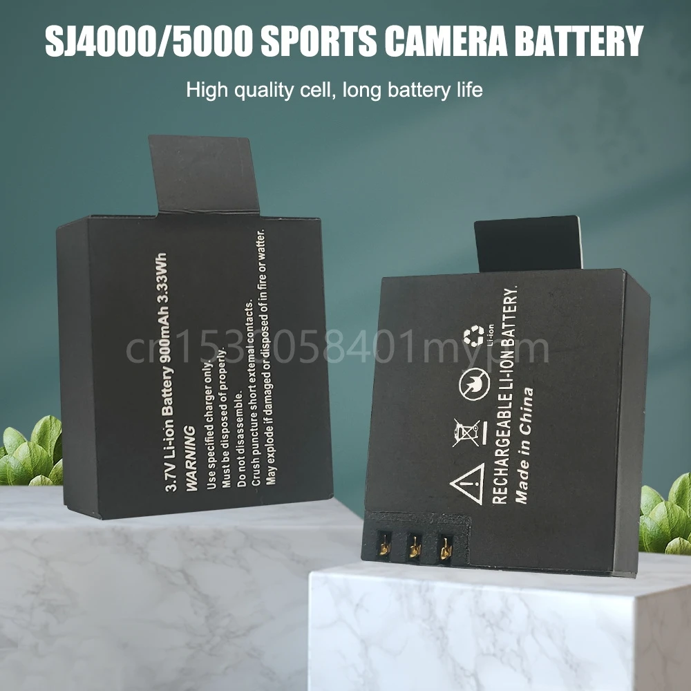 Replacement 3.7V 900mAh Li-ion Battery For SJCAMSJ4000Wifi, SJ000Wifi
