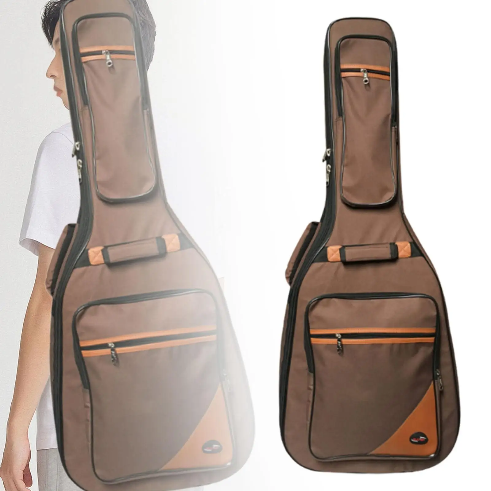 Guitar Bag 42inch Oxford Waterproof Double Shoulder Soft Thick Padding Guitar Case,Guitar Carrying Bag Backpack Padded Soft Case