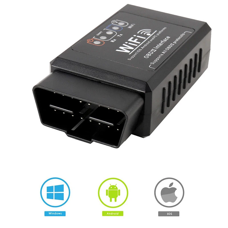 Фото 2021 Wi-Fi OBDII ELM327 OBD2 инструмент для автомобильного сканирования для IPhone Android ПК диагностический считыватель диагностики двигателя №5