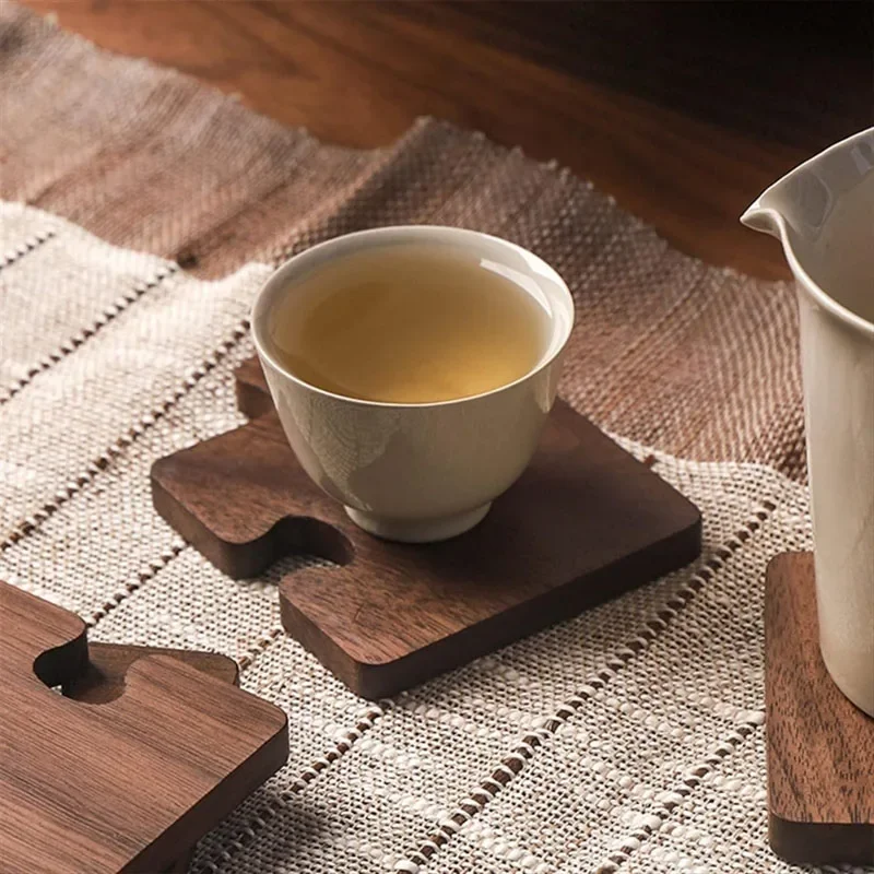 2PCS Free Personalized Custom Coaster Log Coaster Restaurant Solid Wood Heat-resistant Protection Insulated Wood Coffee Coaster 3 S6634308e898c40baaa44395786664671U