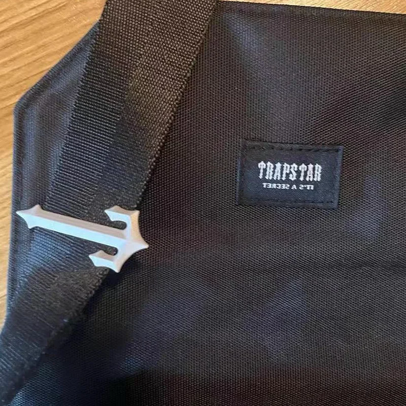 Trapstar Backpack Street Cool Man Canvas Black Function Single Shoulder