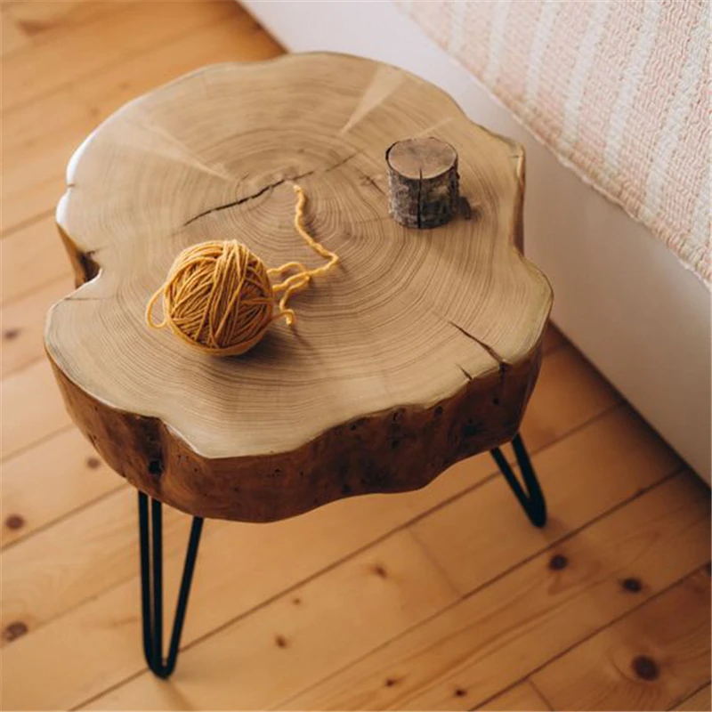 

Железная прикроватная полка из дерева