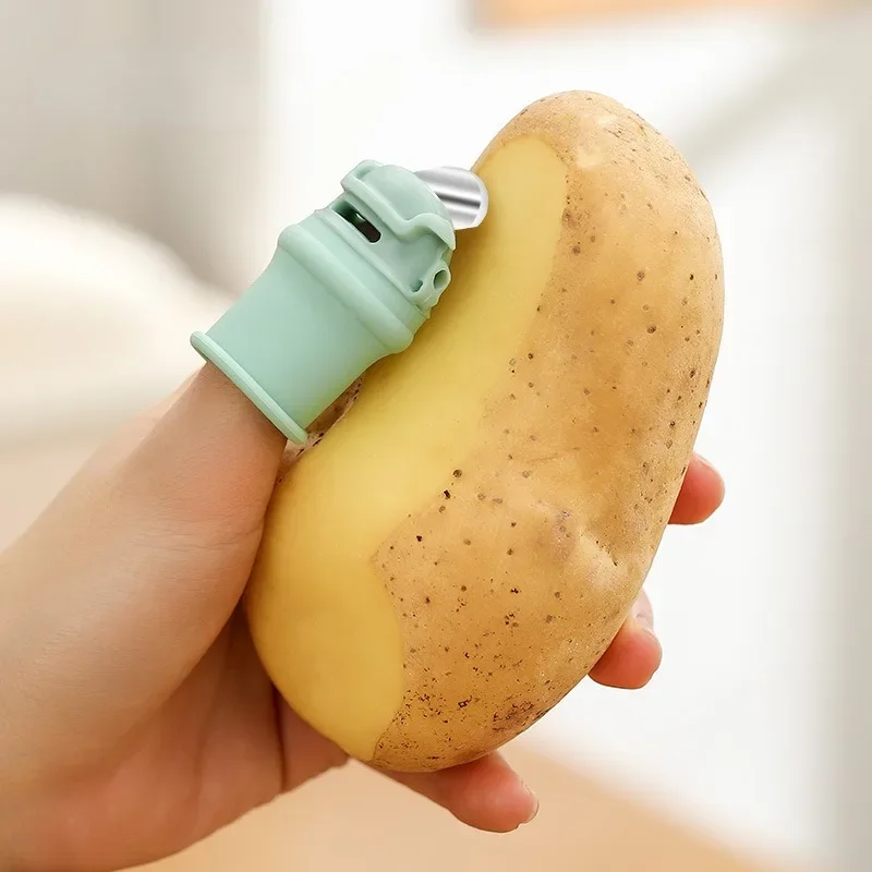 Kitchen Picking Thumb Knife Finger Guard Knife Protect Thumb Finger Sleeve Tool （With 20 Cuffs）