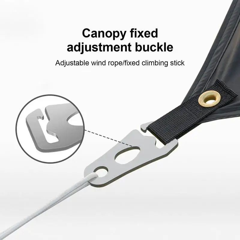 Buckle camping tent accessories camping tent fasteners Canopy Buckle Wind Rope Hook guyline Cord Adjuster Canopy Fixing